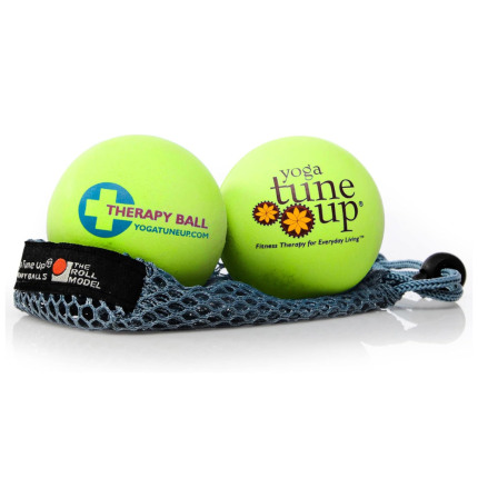 Yoga Tune Up Therapy Ball Pair in Tote, Bright Green